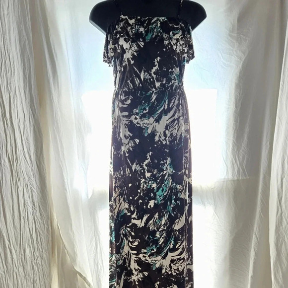 Lovely Abstract Print Maxi EUC - Picture 1 of 9